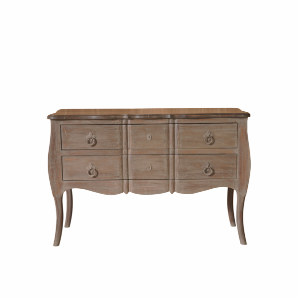 The Marseille Weathered Oak Bombe Chest