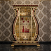 Ornate Curved Glass Display Cabinet