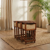 Cane Nesting Table Set