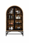 Arched Metal Frame Display Cabinet