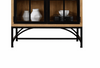 Arched Metal Frame Display Cabinet