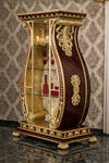 Ornate Curved Glass Display Cabinet