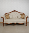 Scroll Wood Sofa