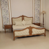 Versailles Beige Rococo Bed
