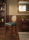 Scroll Wood Stool