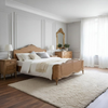 Linen Cane Upholstered Bed