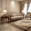 Tufted Wooden Sofa