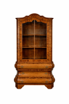 Victorian Curved Glass Display Cabinet