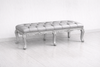 Ivory Teak Upholstered Bench