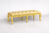 Ivory Teak Upholstered Bench