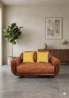 Modern Curved Wooden Sofa