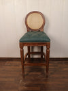 Scroll Wood Stool
