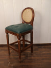Scroll Wood Stool
