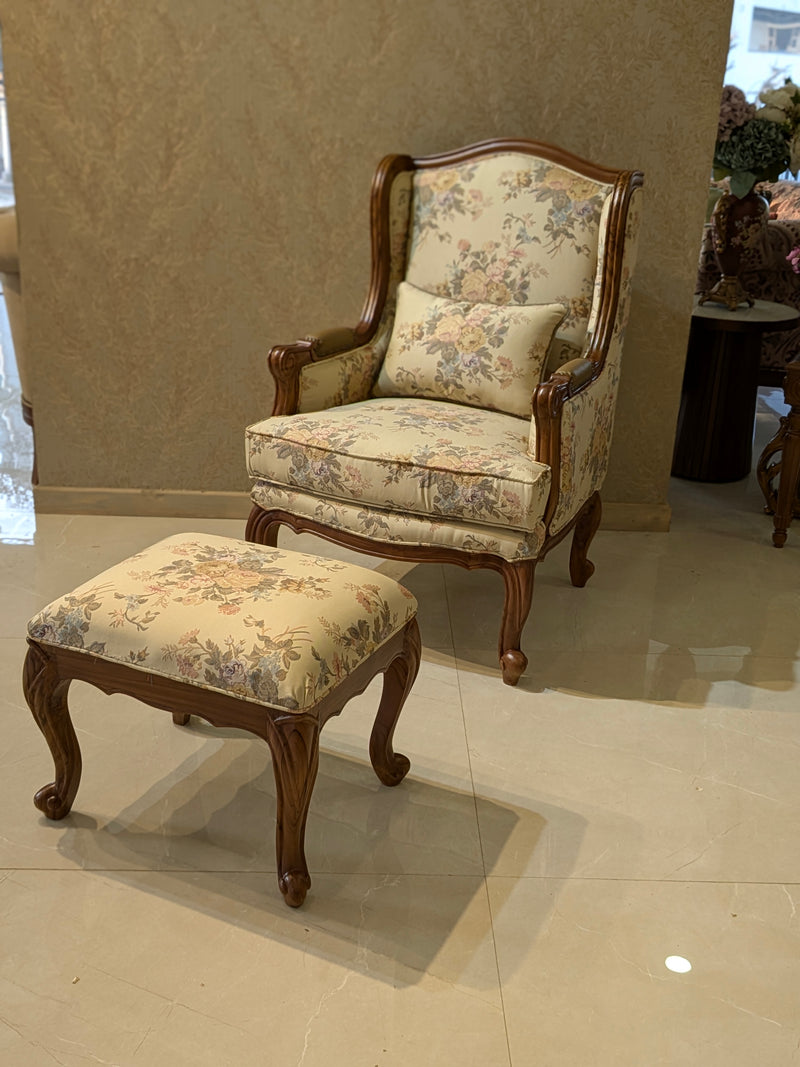Floral Haven Lounge Chair
