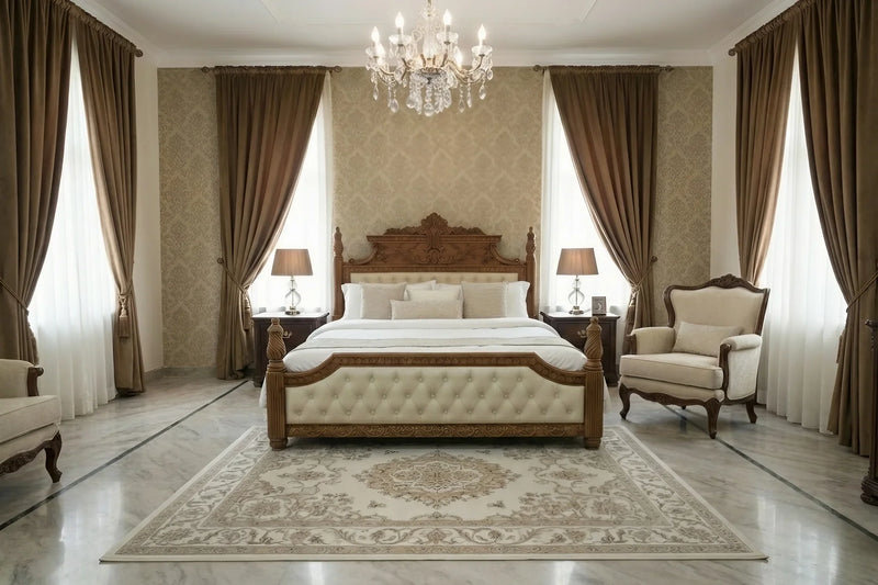Royal Carved King Bed