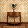 Crescent Wooden Console