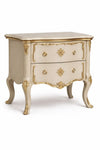 Bellora Carved Upholstered Bedside Table