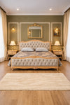 Emerald Tufted Panel Bed