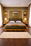Emerald Tufted Panel Bed