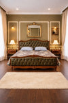 Emerald Tufted Panel Bed
