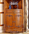 Carved Wooden Bar Storage Cabinet