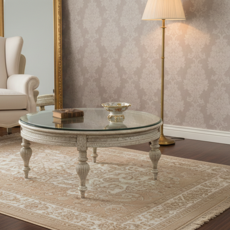 Glass Top Coffee Center Table