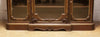 Carved Wood Glass-Front Sideboard Cabinet